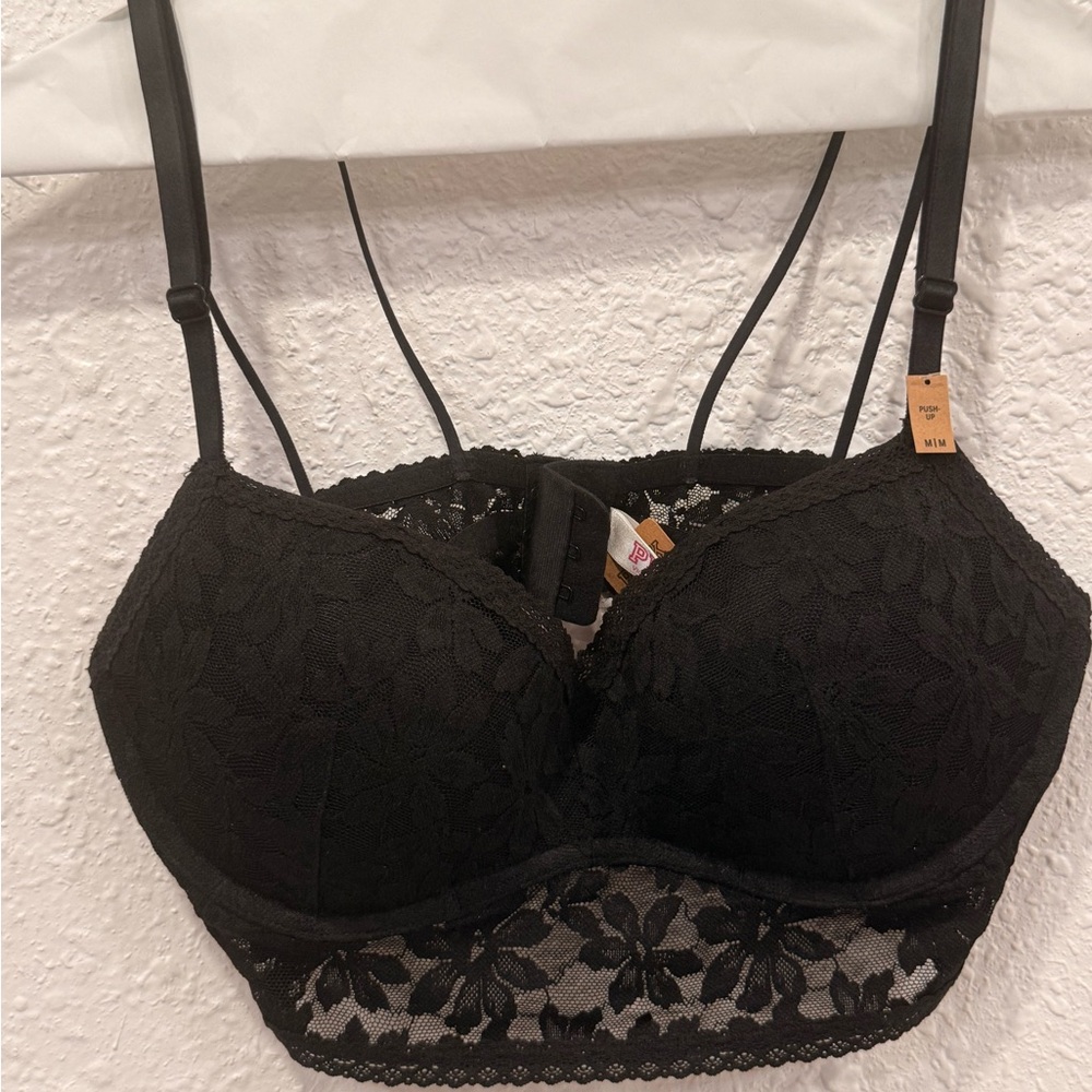 PINK Victoria's Secret Black Lace Bra